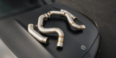 mercedes a45s decat downpipe